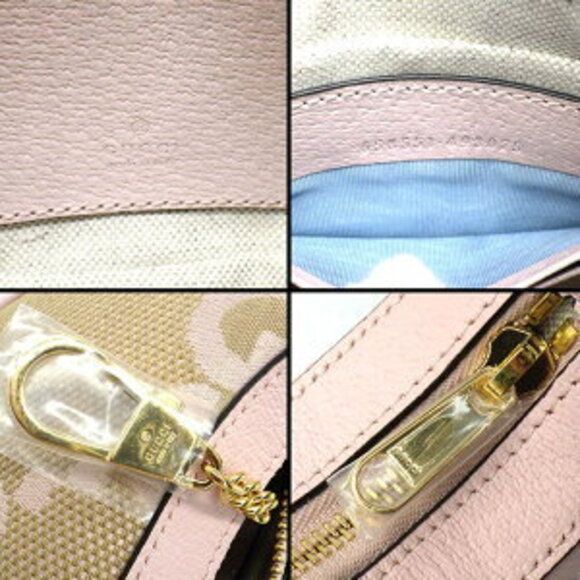 Gucci Ophidia Shoulder Bag UKMBG Pink Beige Jumbo GG Canvas - Picture 6 of 9